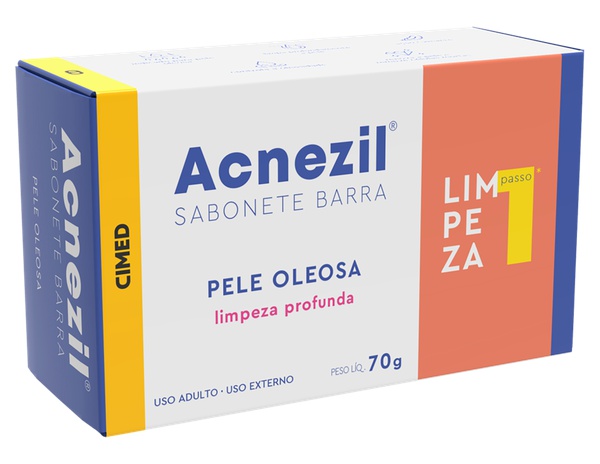 cimed Acnezil Sabonete Barra Pele Oleosa
