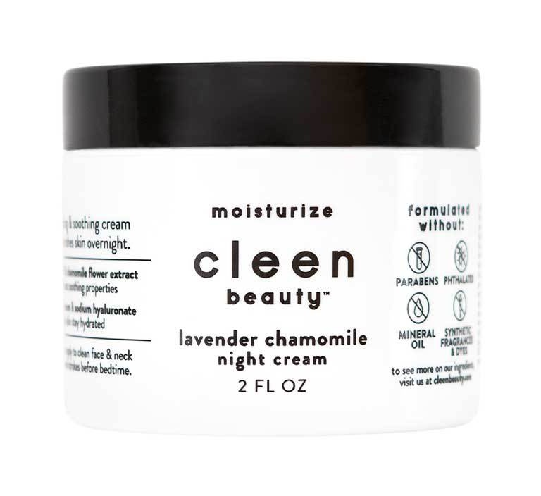 cleen beauty Lavender Chamomile Night Cream