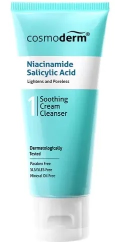 cosmoderm Cosmoderm Niacinamide Salicylic Acid Soothing Cream Cleanser
