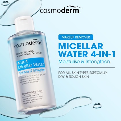 cosmoderm Micellar Water 4-in-1 Moisturise & Strengthen
