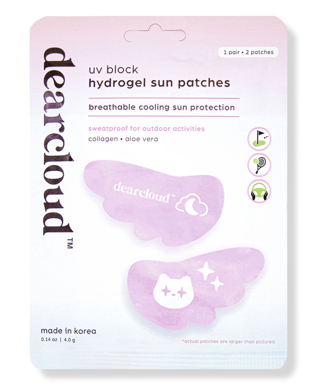 dearcloud UV Block Hydrogel Sun Patches