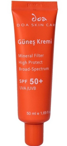 doa kozmetik Güneş Kremi 50 SPF (Mineral)
