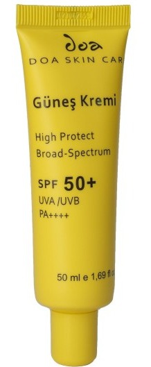 doa kozmetik Güneş Kremi 50 SPF (hibrit)