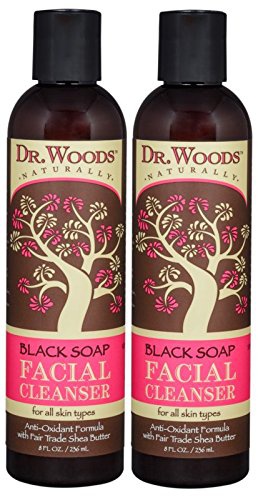dr woods Black Soap Liquid Facial Cleanser With Organic Shea Butter