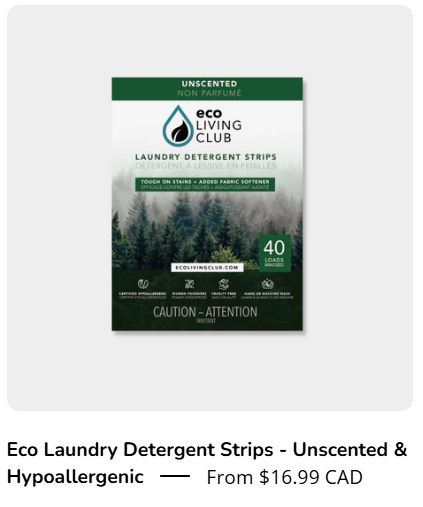 ecoLivingClub Laundry Strips