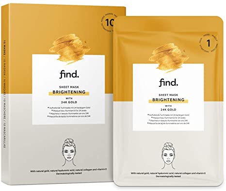 find. Sheet Mask Brightening with 24K Gold