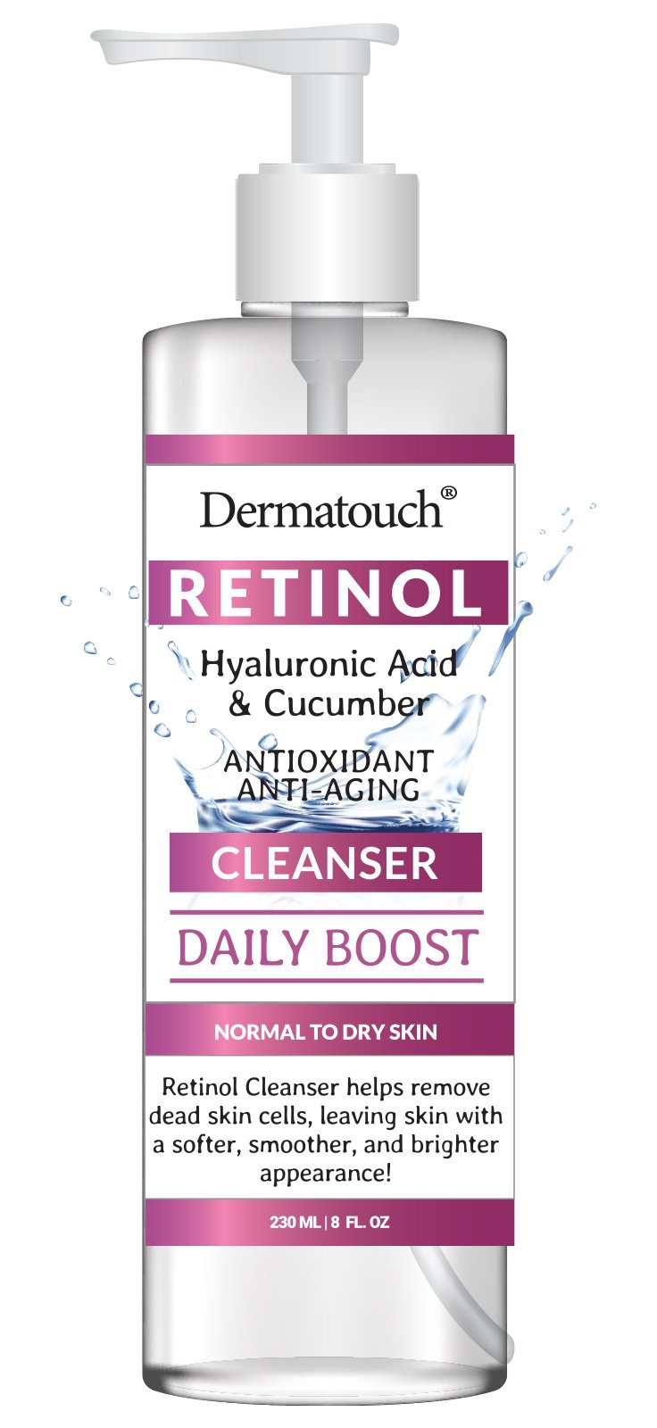 homespacollection Dermatouch Retinol Hyaluronic Acid Cucumber Cleanser