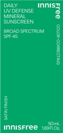 innisfree Daily UV Defense Mineral Sunscreen Broad Spectrum SPF 45