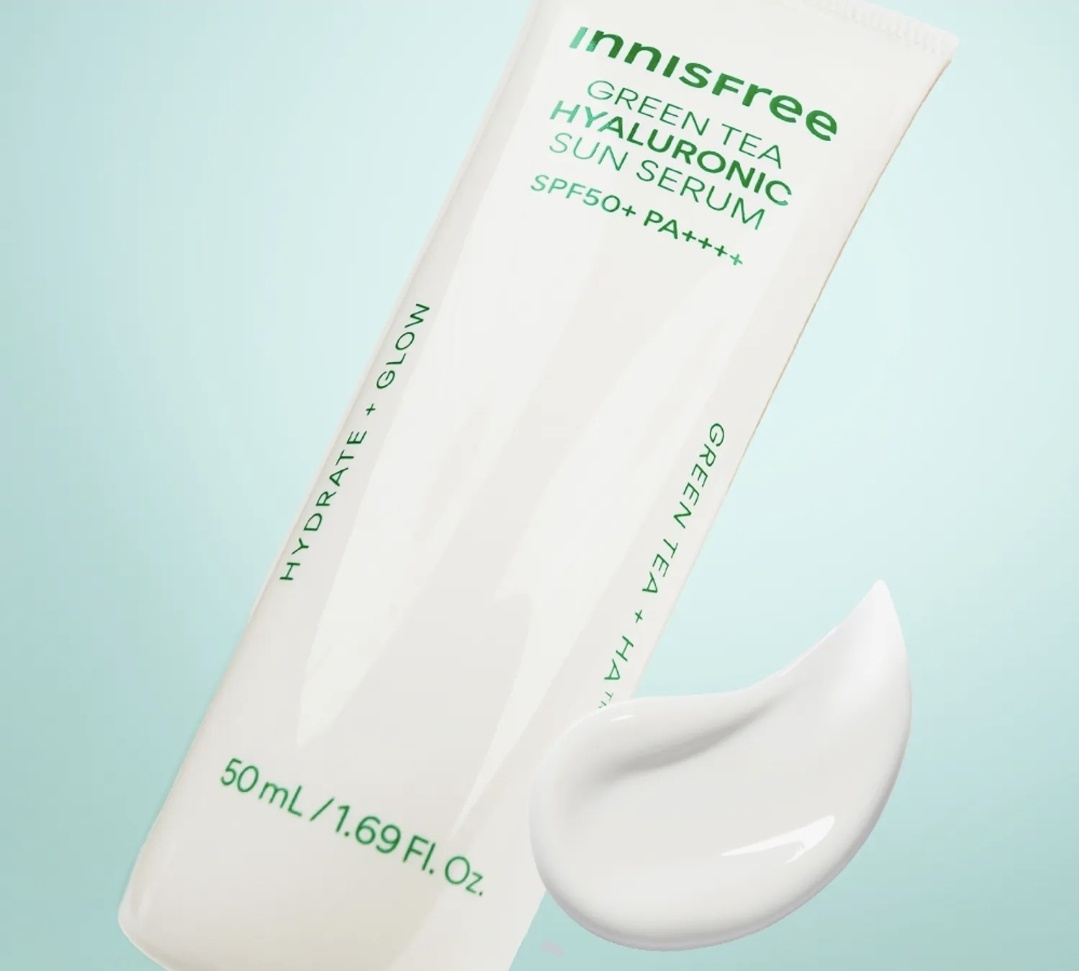 innisfree Green Tea Hyaluronic Sun Serum