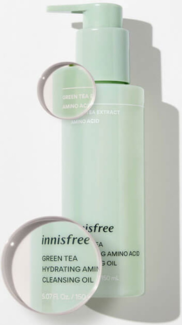 innisfree Green Tea Moisture Amino Cleansing Oil 2022