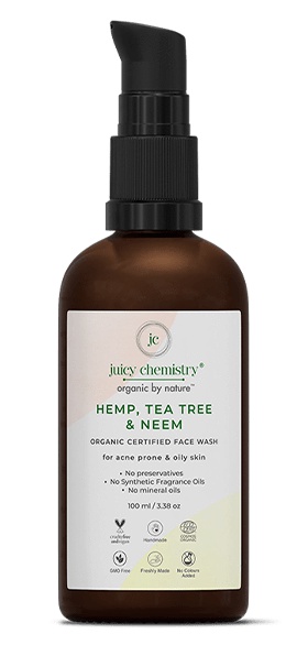 juicy chemistry Hemp, Tea Tree & Neem Organic Face Wash