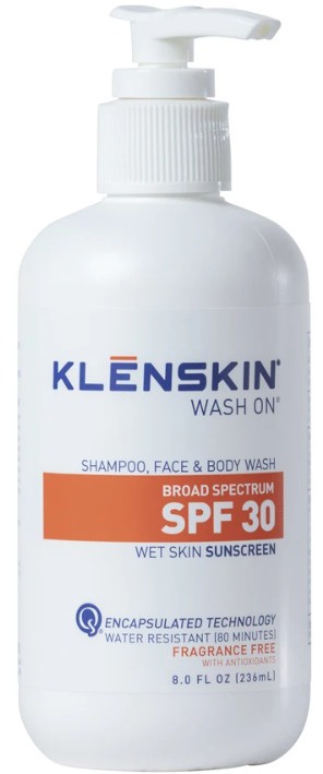 klenskin Sunscreen Fragrance Free Wash On