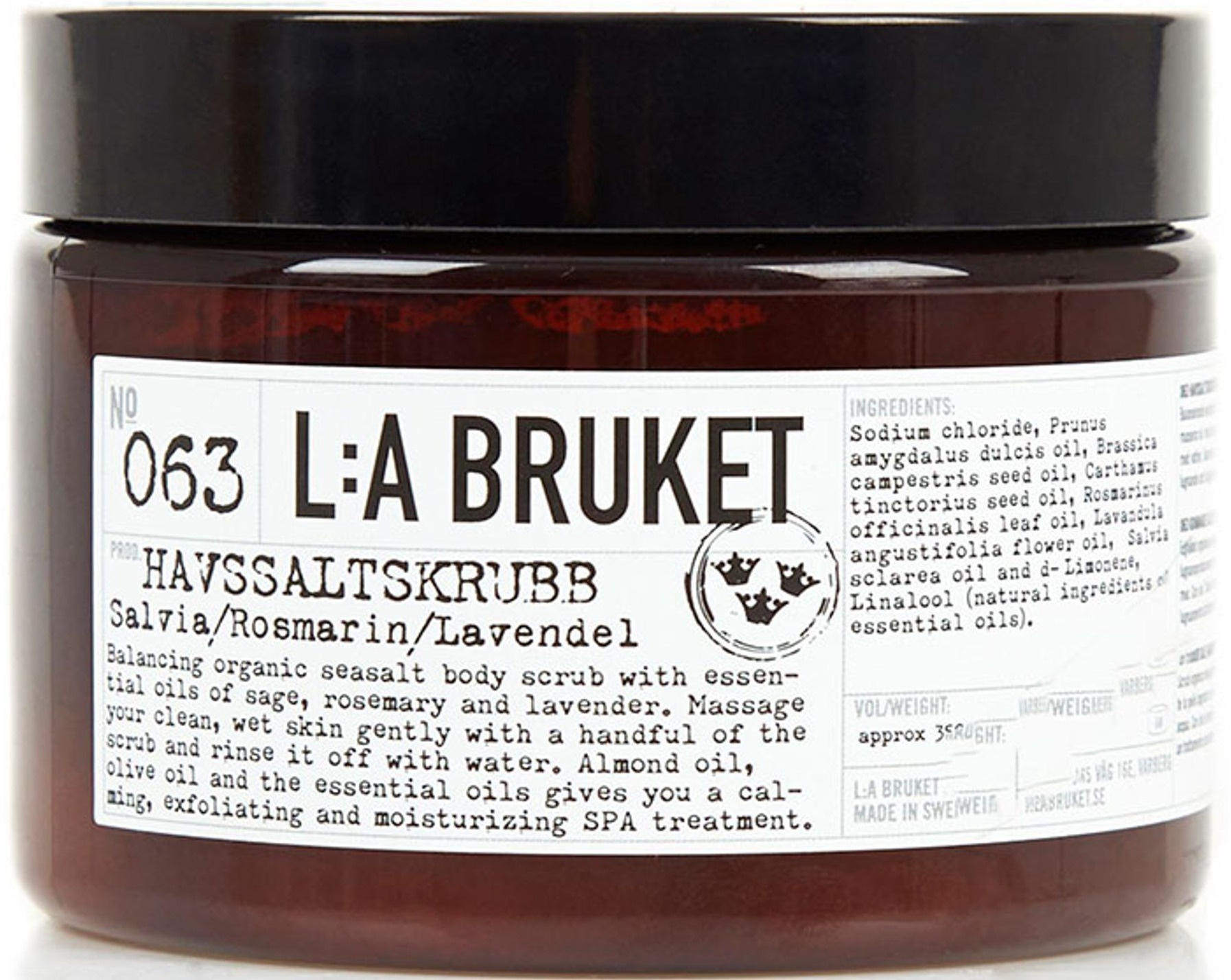 l:a bruket 063 Sea Salt Scrub Sage Rosemary Lavender