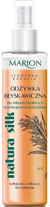 marion Natura Silk Leave-In Instant Conditioner For Brittle Hair With Split Ends