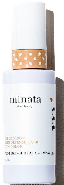 minata Súper Sérum Skin Defense FPS 50 Con Color