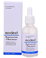 modest. Hyaluronic Acid + Beta-Glucan