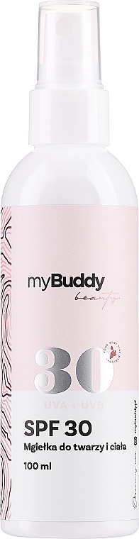 myBuddy Face And Body Mist SPF 30