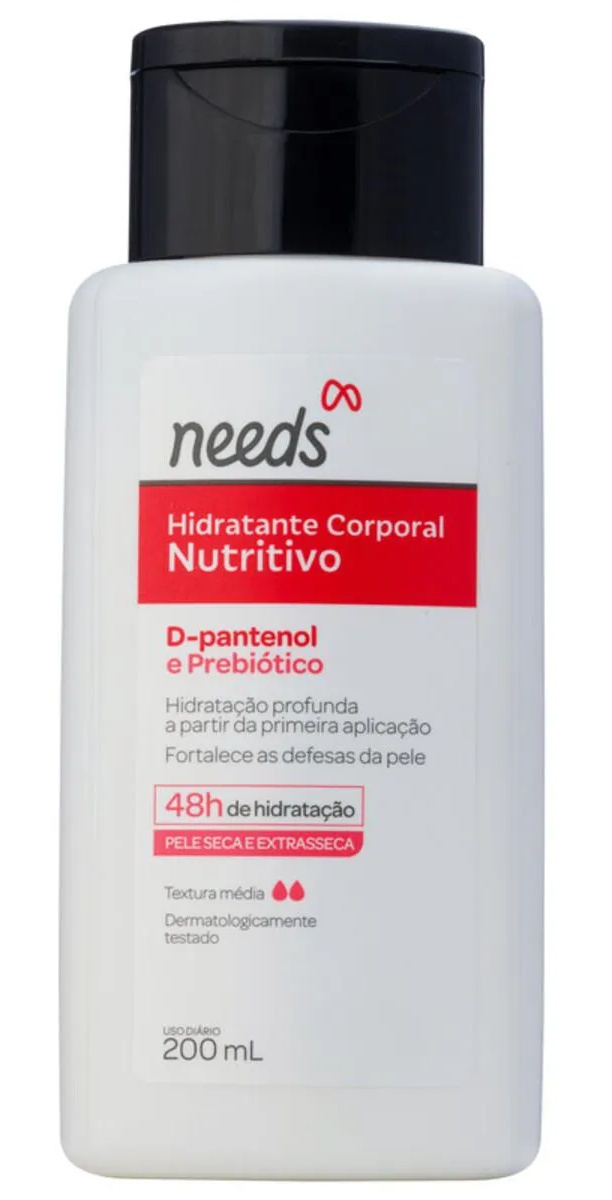 needs Hidratante Corporal Nutritivo - D-pantenol e Prebiótico