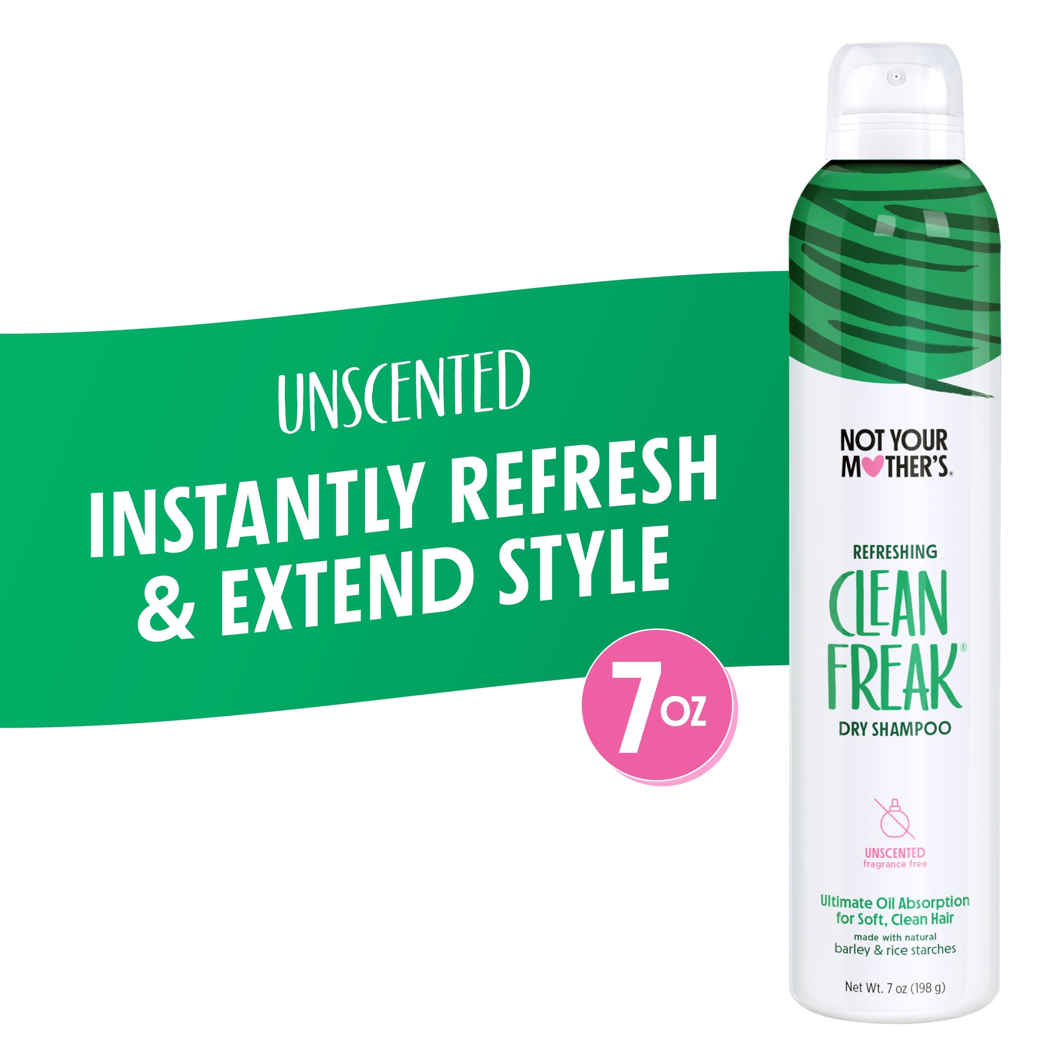 not your mother's Clean Freak Unscented Dry Shampoo
