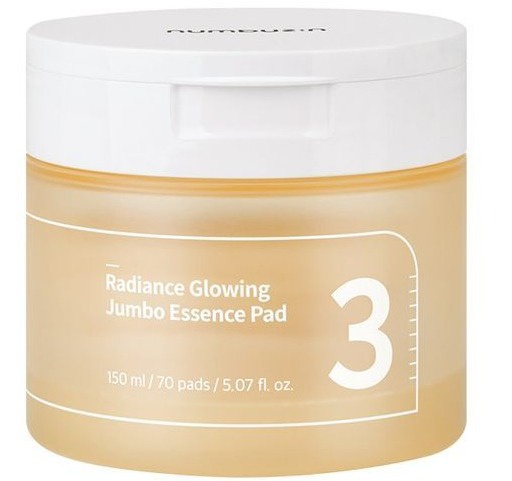 numbuzin No.3 Radiance Glowing Jumbo Essence Pad - 150ml/70pads