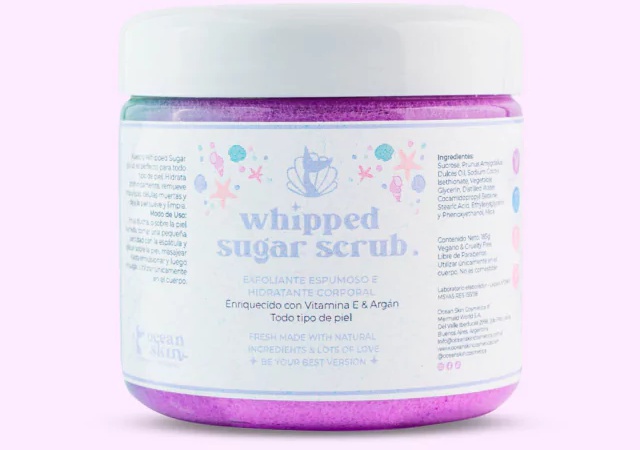 oceanskincosmetica Exfoliante Corporal Batido De Lavanda Y Árbol De Té