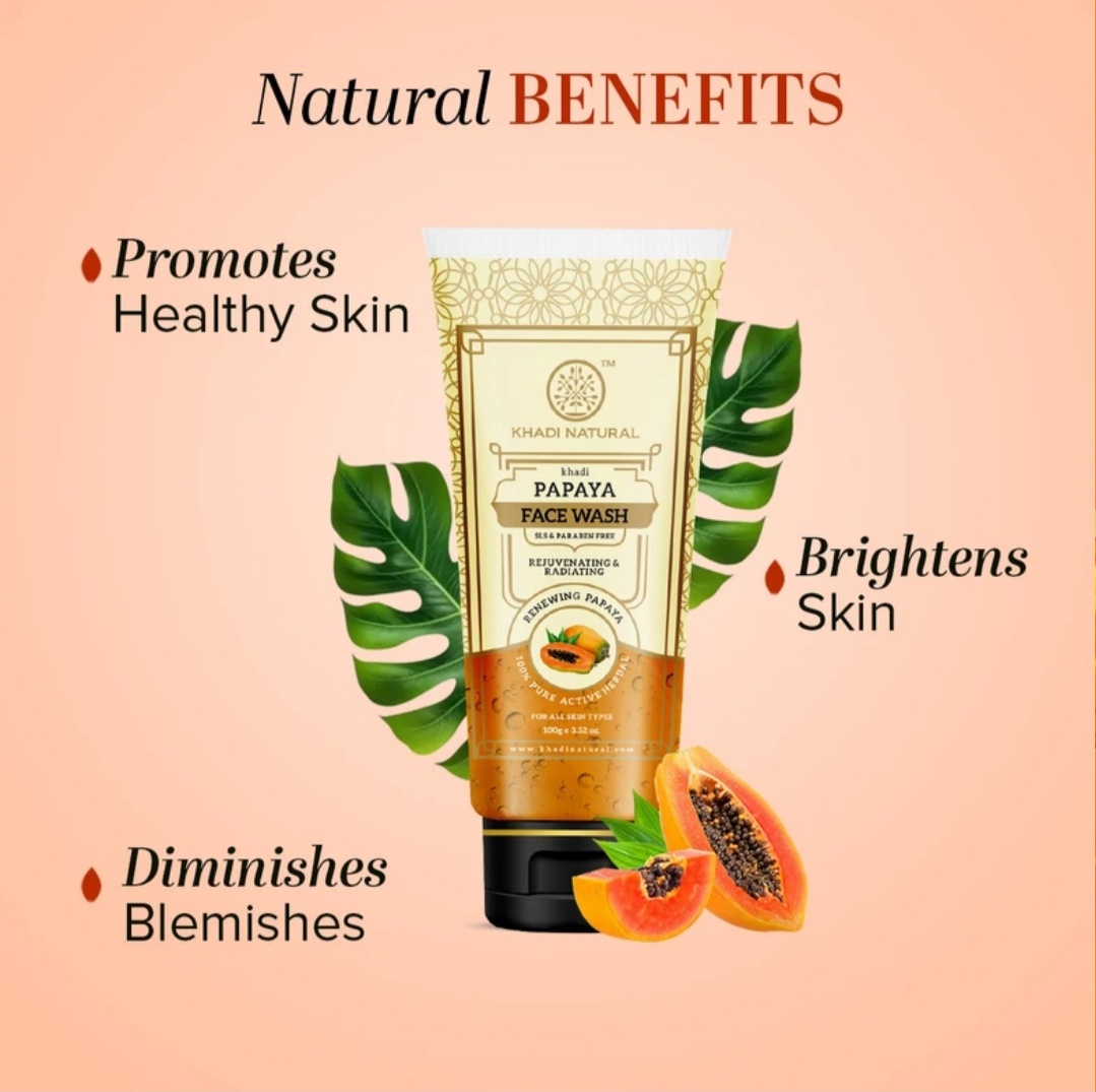 papaya facewash Kadhi Natural Papaya Facewash