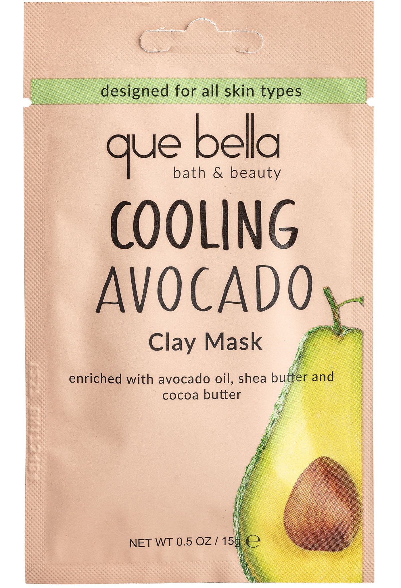 que bella Cooling Avocado Clay Mask