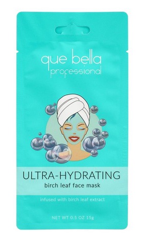 que bella Professional Ultra Hydrating Birch Leaf Water Moisture Face Mask
