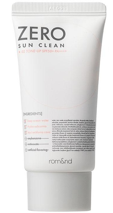 rom&nd Zero Sun Clean SPF 50 Pa++++ Tone Up