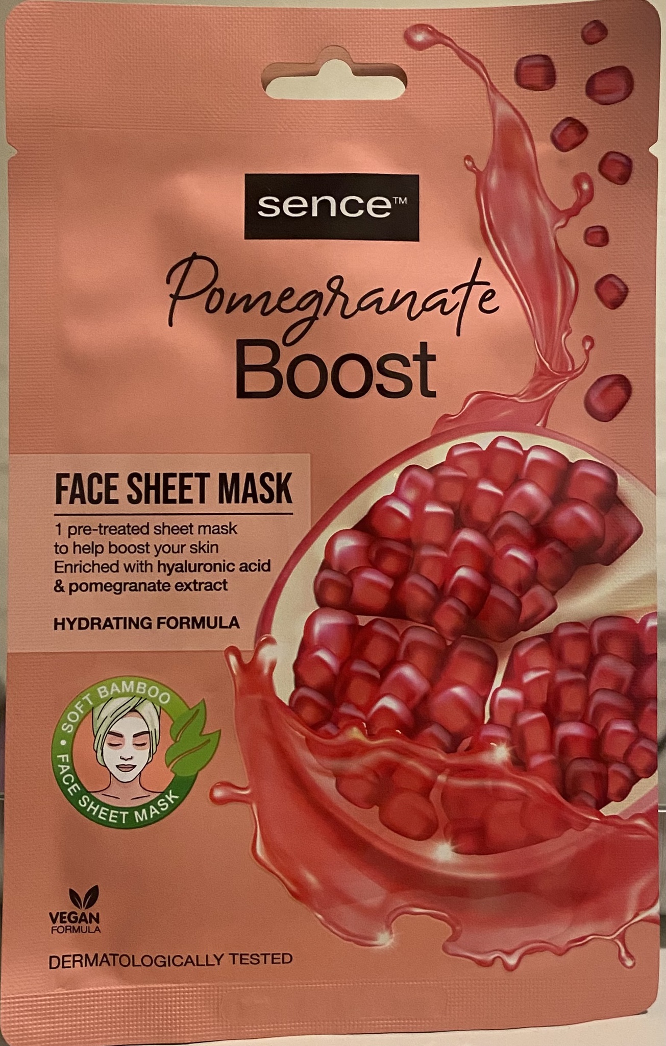 sence Pomegranate Boost - Face Sheet Mask