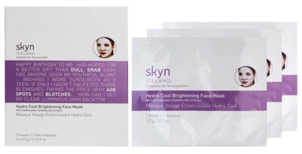skyn ICELAND Hydro Cool Brightening Face Mask With Energinizing Tourmaline Extract