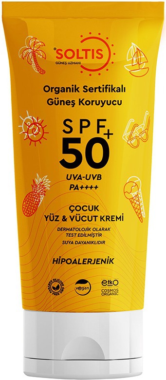 soltis Organic Çocuk Güneş Koruyucu Krem SPF 50