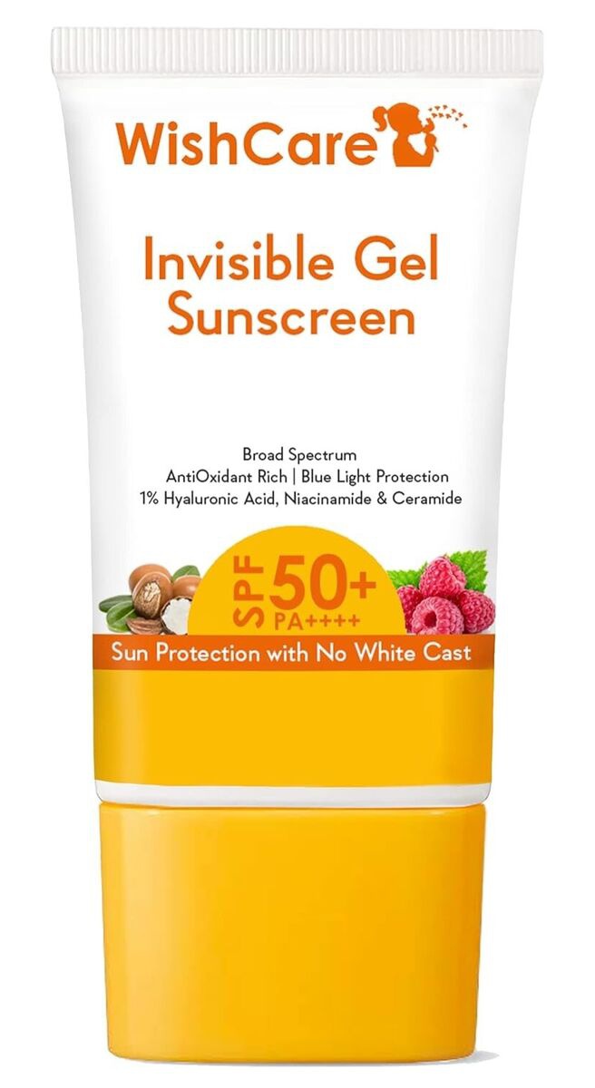 sunscreen SPF 50 Wishcare Invisible Gel Sunscreen SPF 50+ Pa++++
