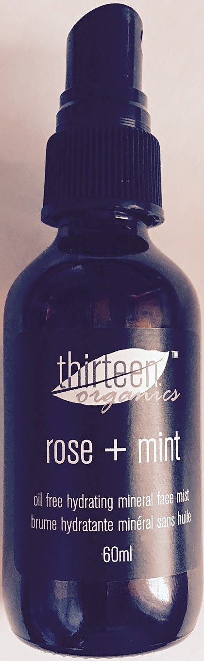 thirteen organics Rose + Mint Oil Free Hydrating Mineral Mist