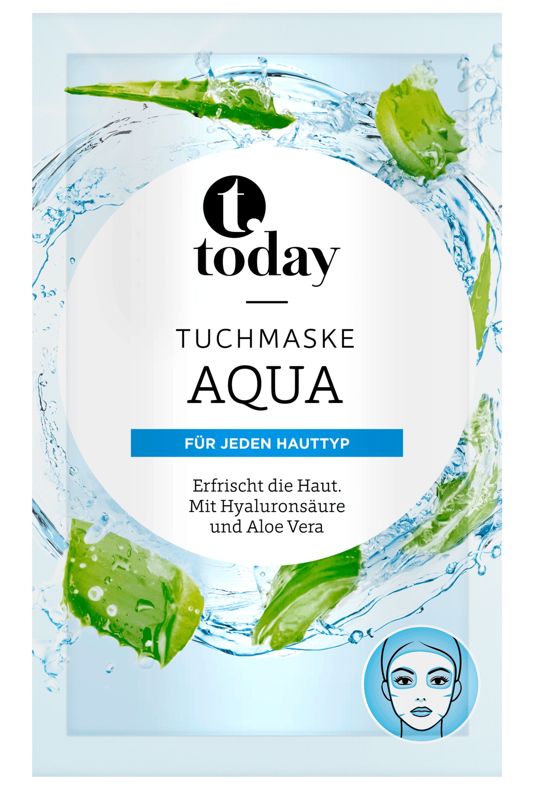 today Aqua Sheet Mask With Hyaluronic Acid and Aloe Vera