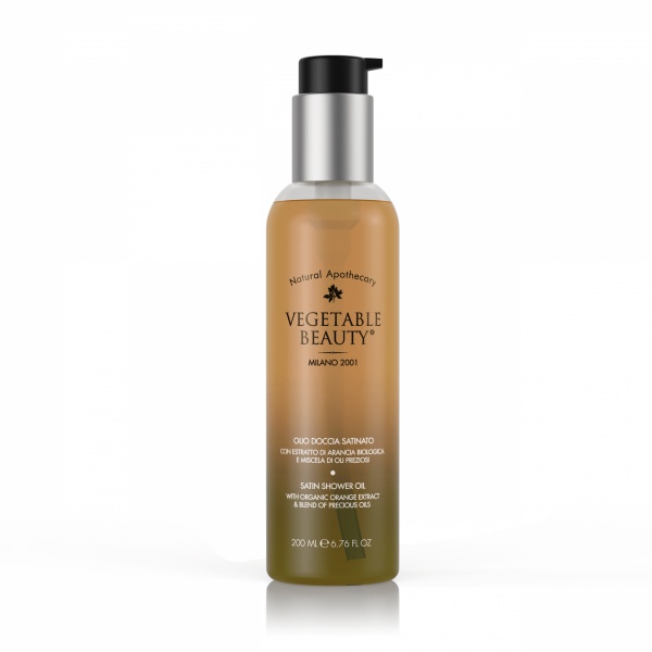 vegetable beauty Satin Shower Oil With Organic Orange